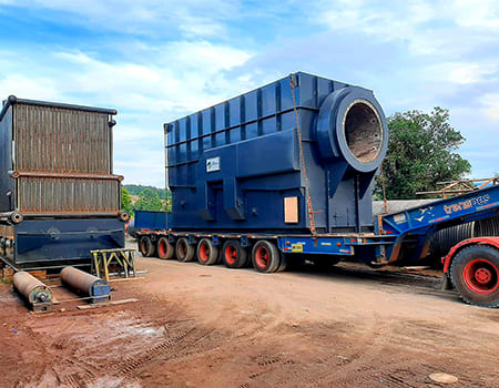 Queimador de biomassa